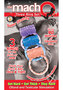 The Macho Three Ring Set Vibrating Cock Ring - Assorted Color