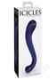 Icicles No 70 Textured G-spot Glass Probe - Blue
