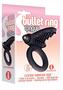 The 9`s - S-bullet Ring Tongue Silicone Vibrating Cock Ring - Black