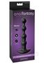 Anal Fantasy Elite Silicone Rechargeable Anal Beads Waterproof - Black